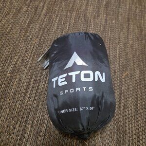 TETON Sports Sleeping Bag Liner, Gray 87" L x 36" W
